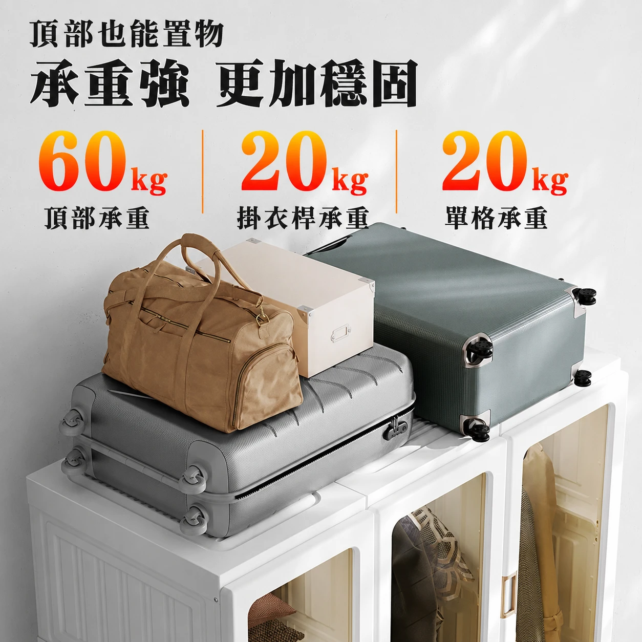 ANTBOX魔法空間衣櫃｜一體折疊模塊結構·免安裝3分鐘打造整齊衣物