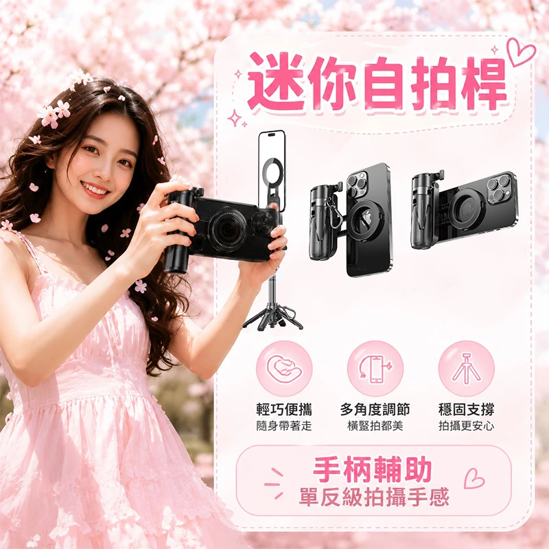 迷你磁吸自拍桿