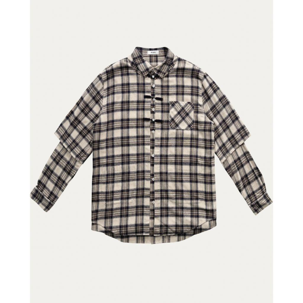 PCES Two Layers Plaid Shirt