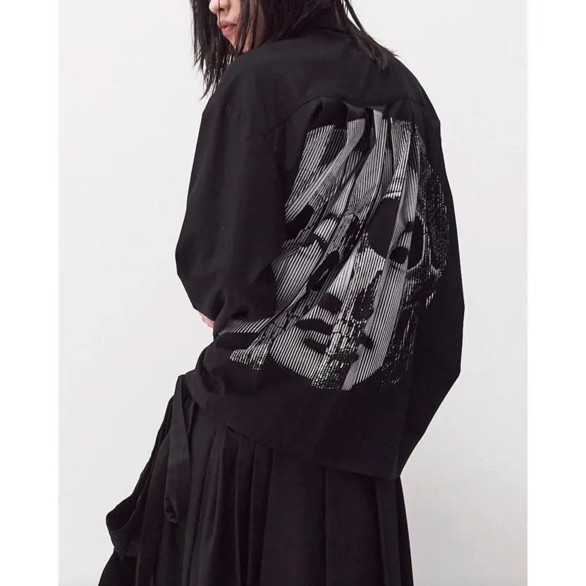 PCES 04 Skull Pleated Shirt
