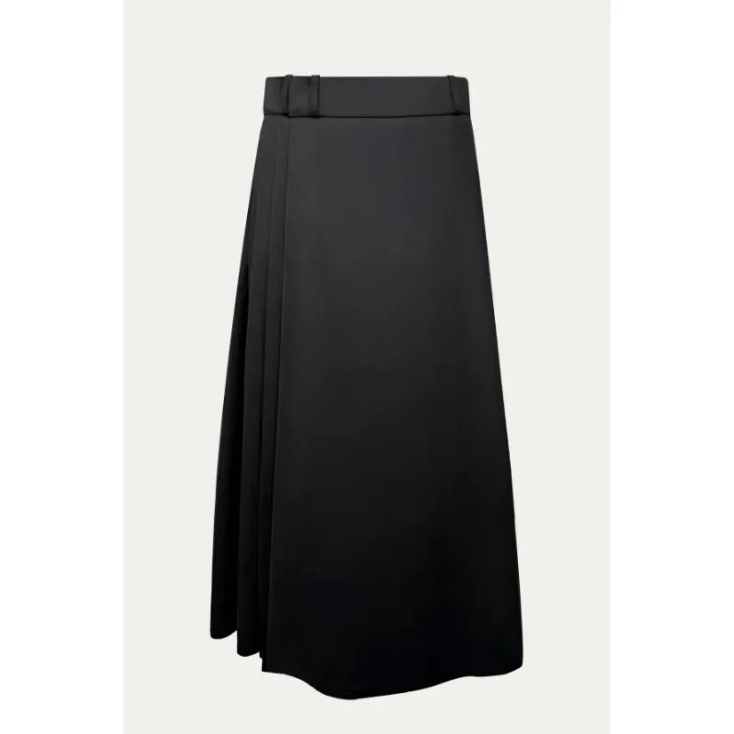 PCES Pleated Maxi Wrap Skirt