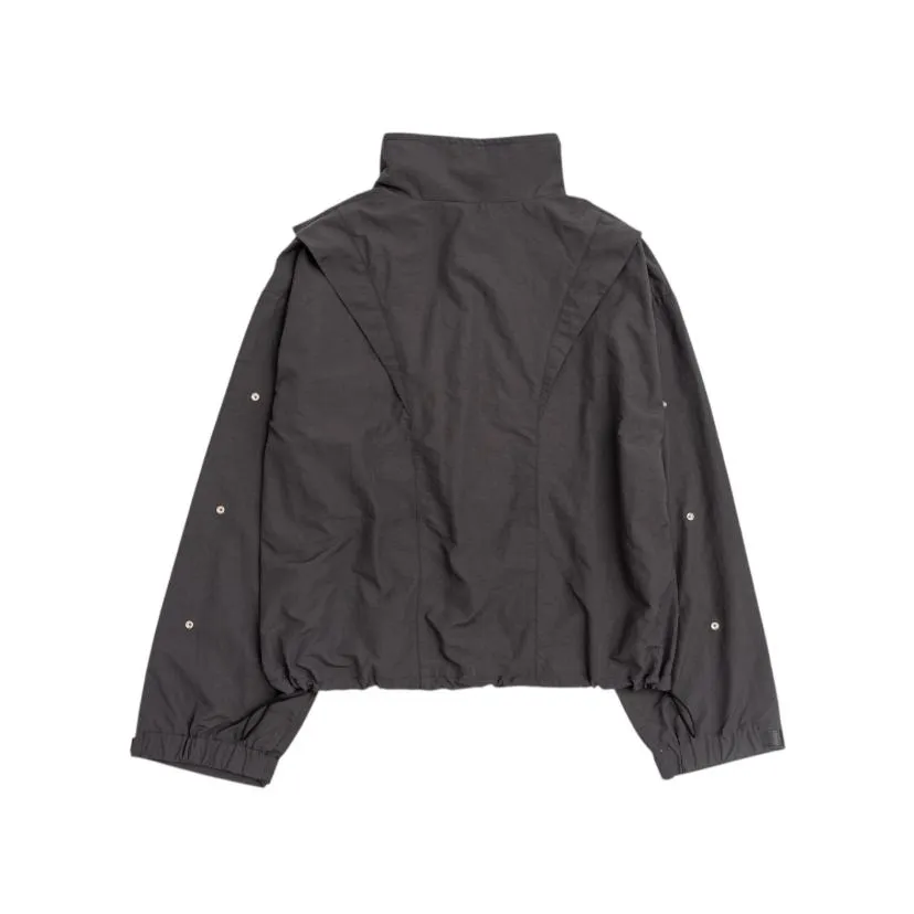 DEFRETI WIDE-SLEEVE STAND COLLAR JACKET