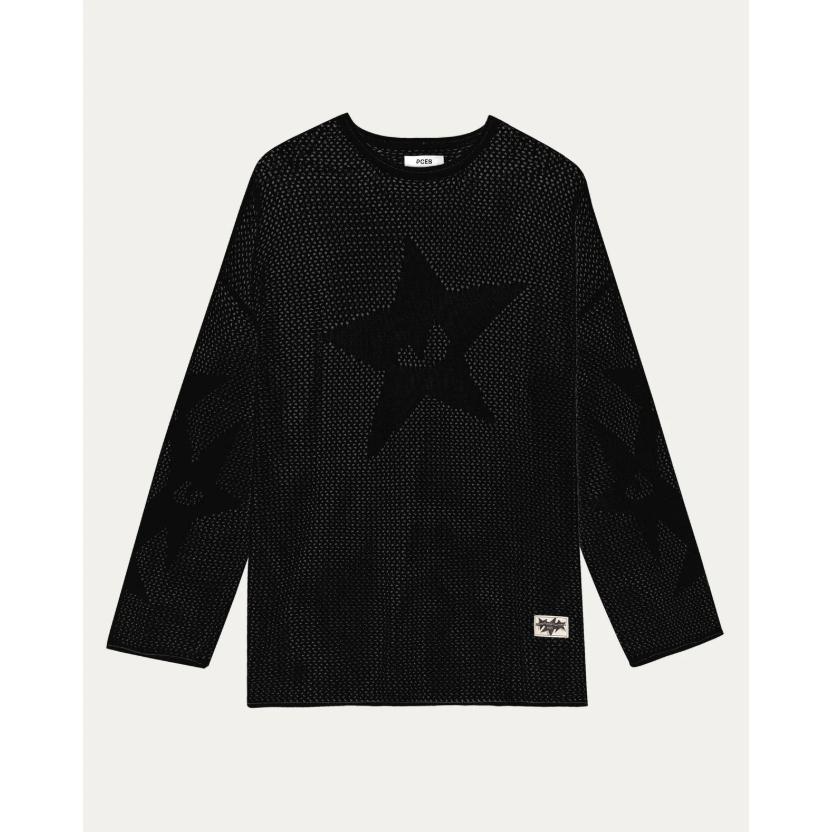 PCES Star Sweater Black