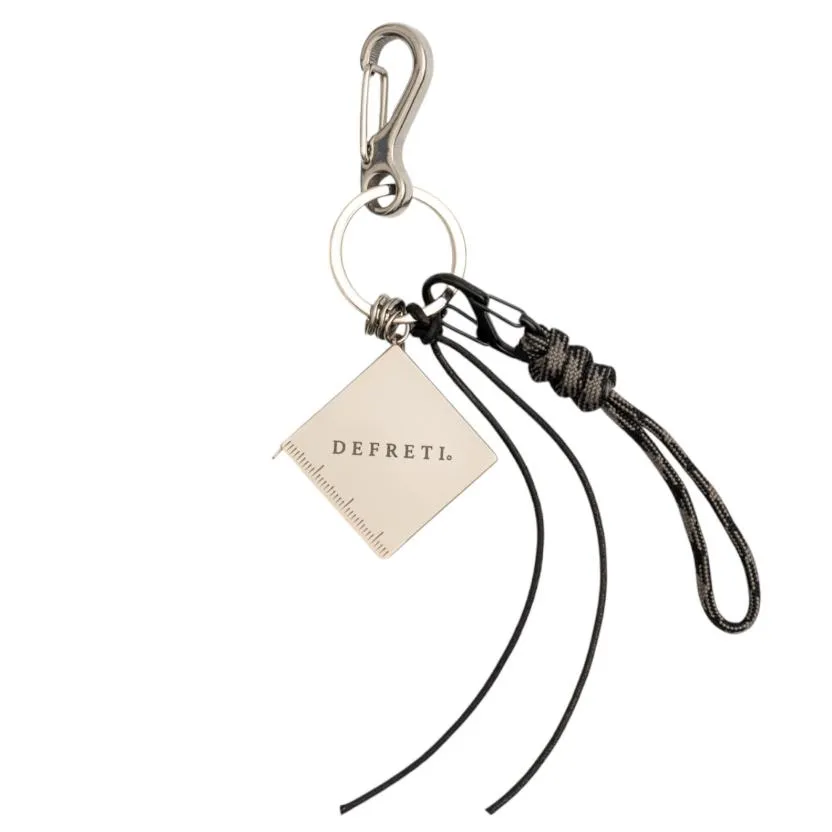DEFRETI METAL MEASURING TAPE KEYCHAIN