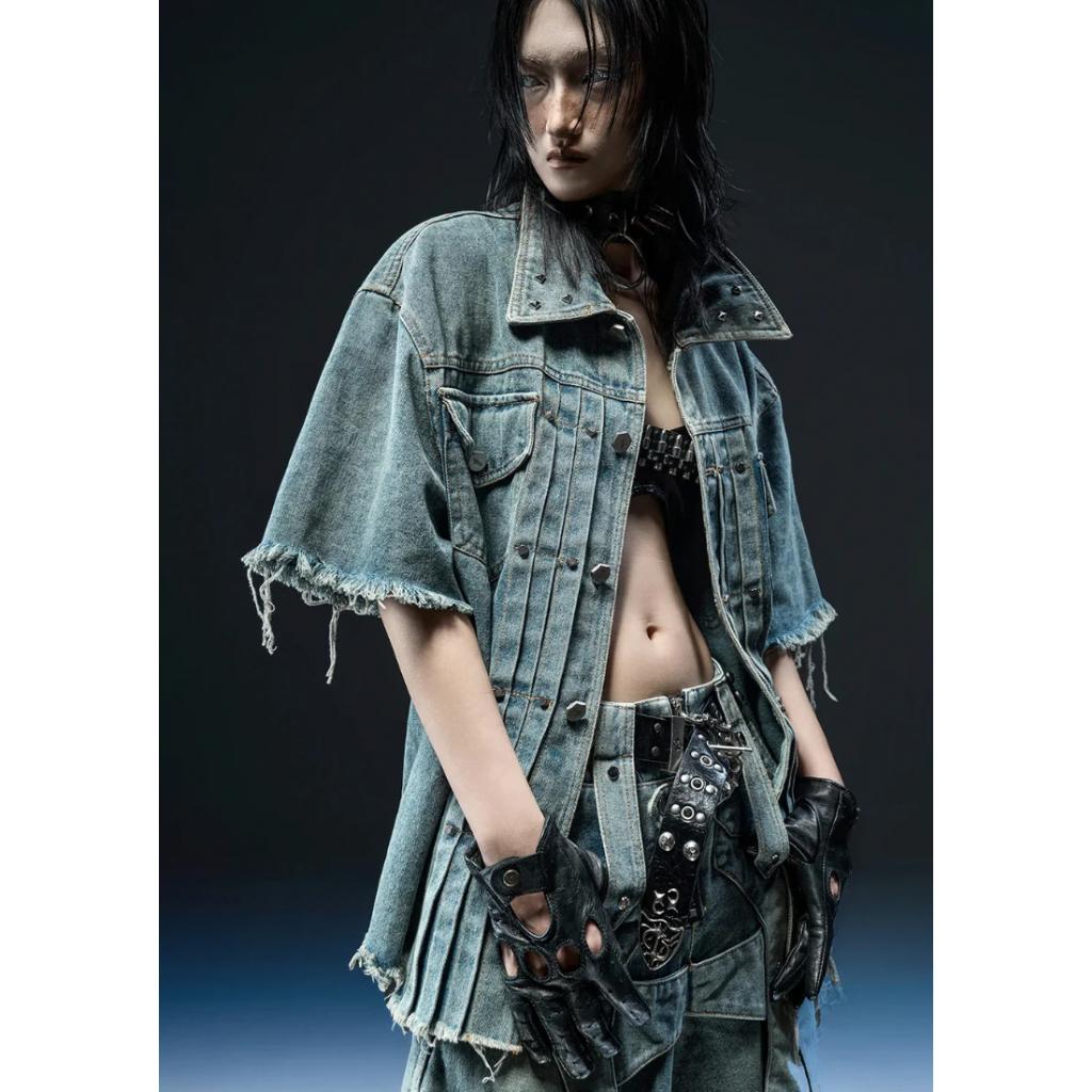 RICH DENIM WASHED OVER SHIRT