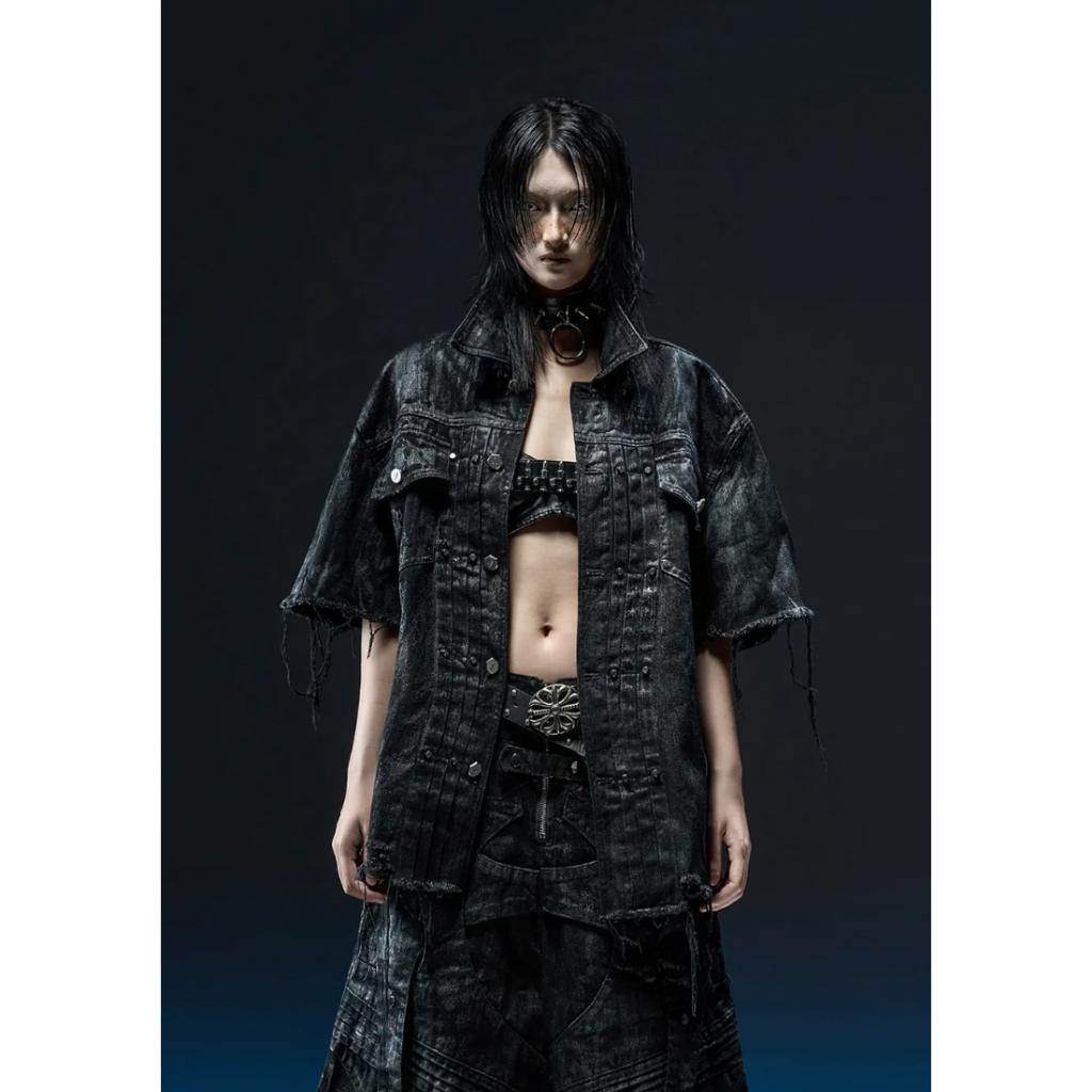 RICH BLACK WAXED OVERSHIRT