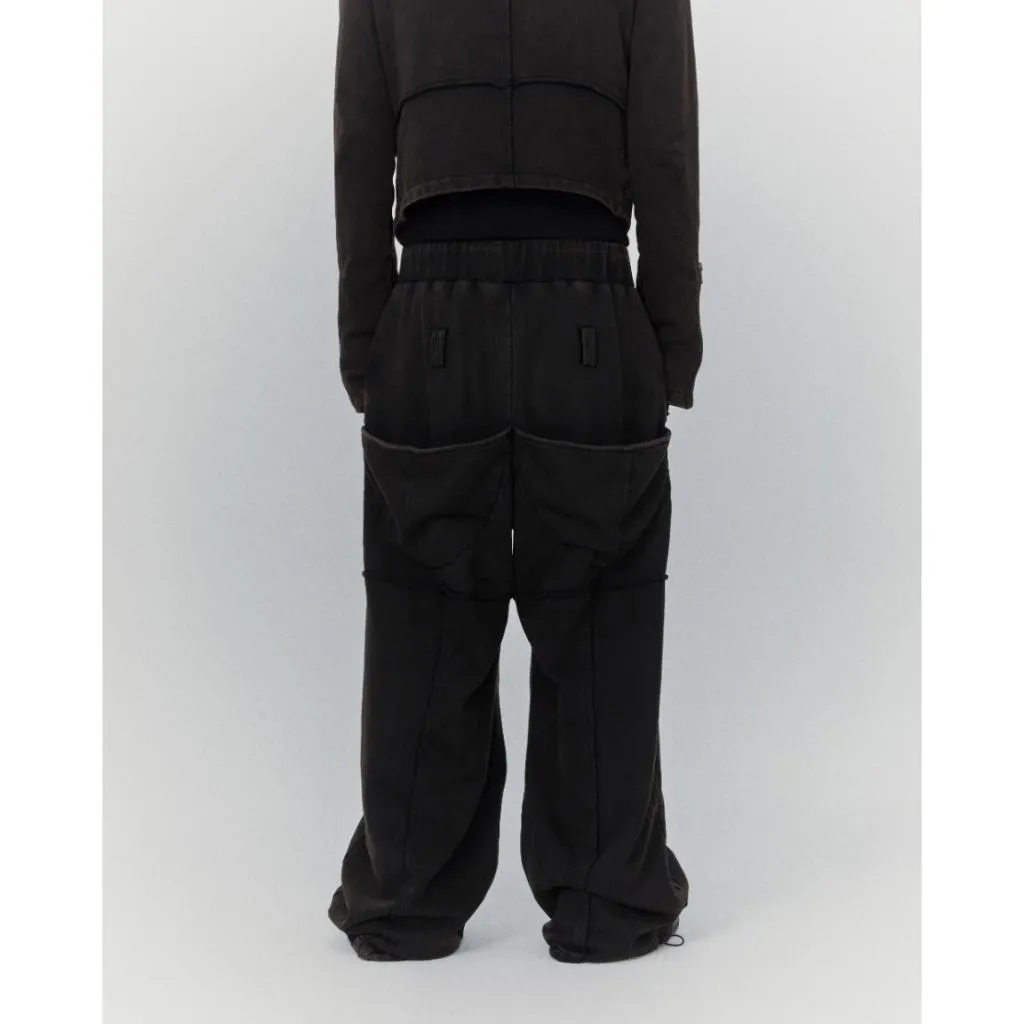 bonienkiye Distressed Seam Zipper Pants