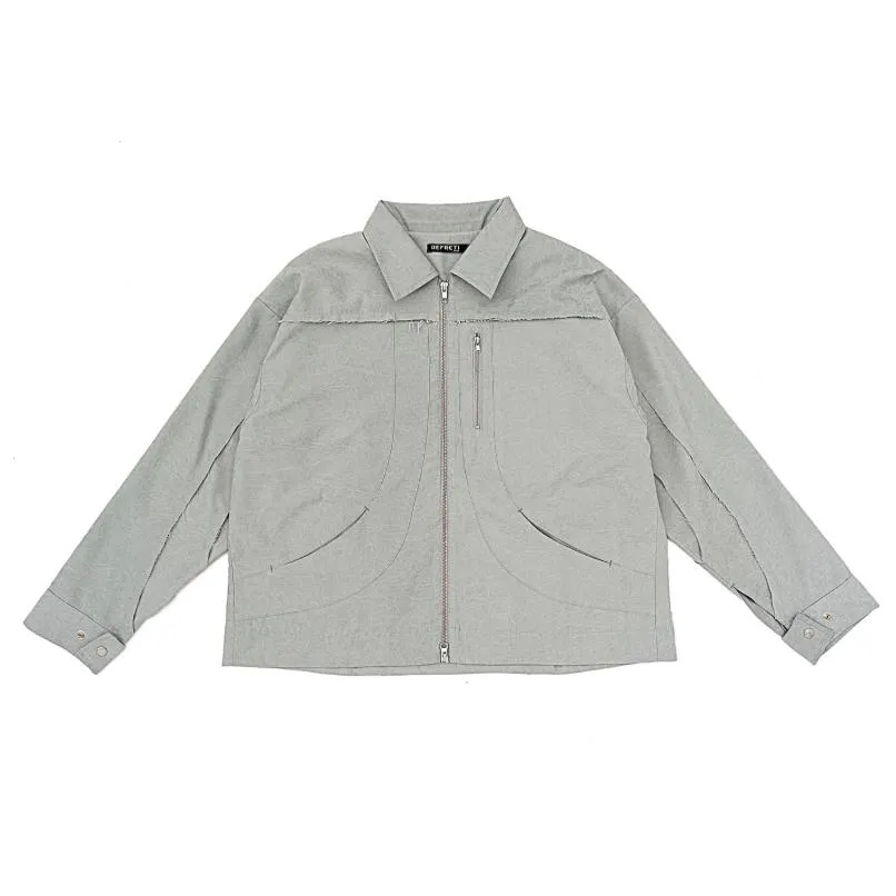 DEFRETI PATCHED DISTRESSED JACKET