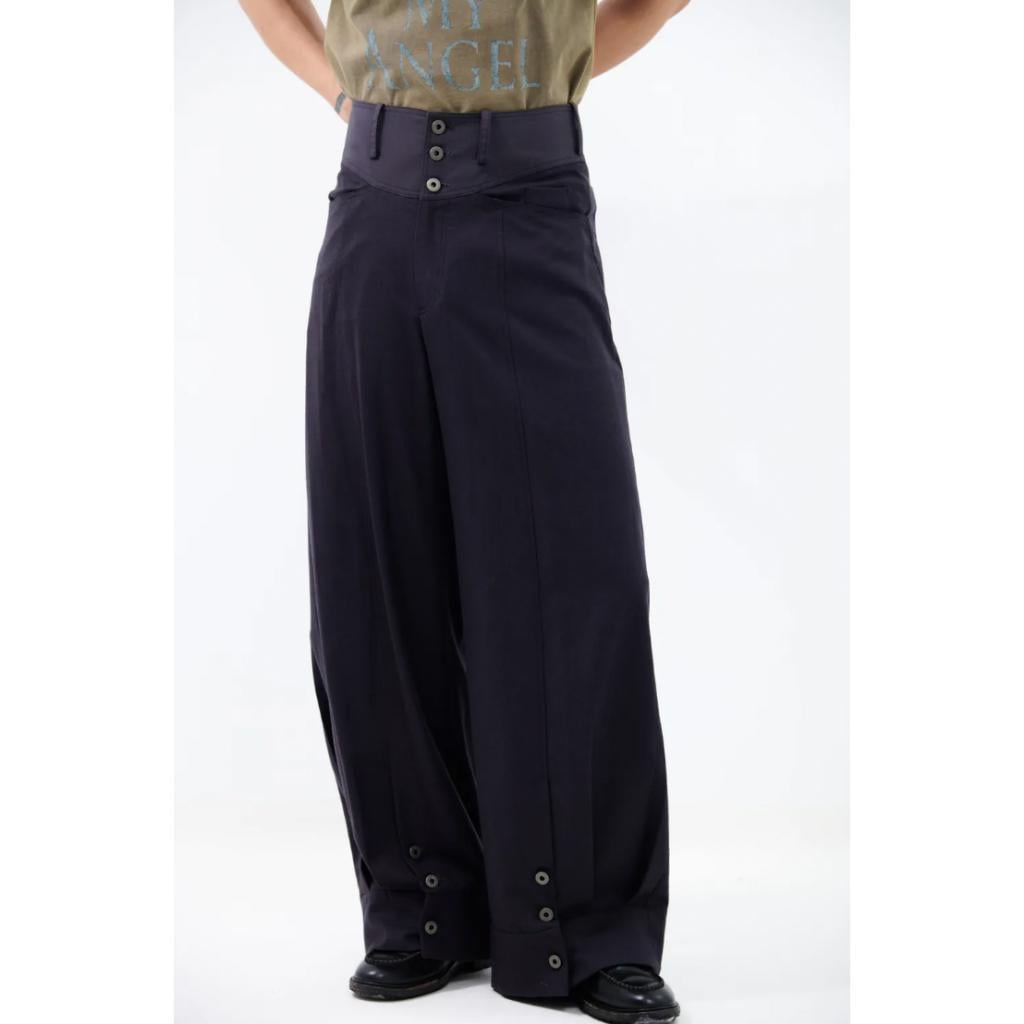 ASTER CUFF WIDE-LEG TROUSERS