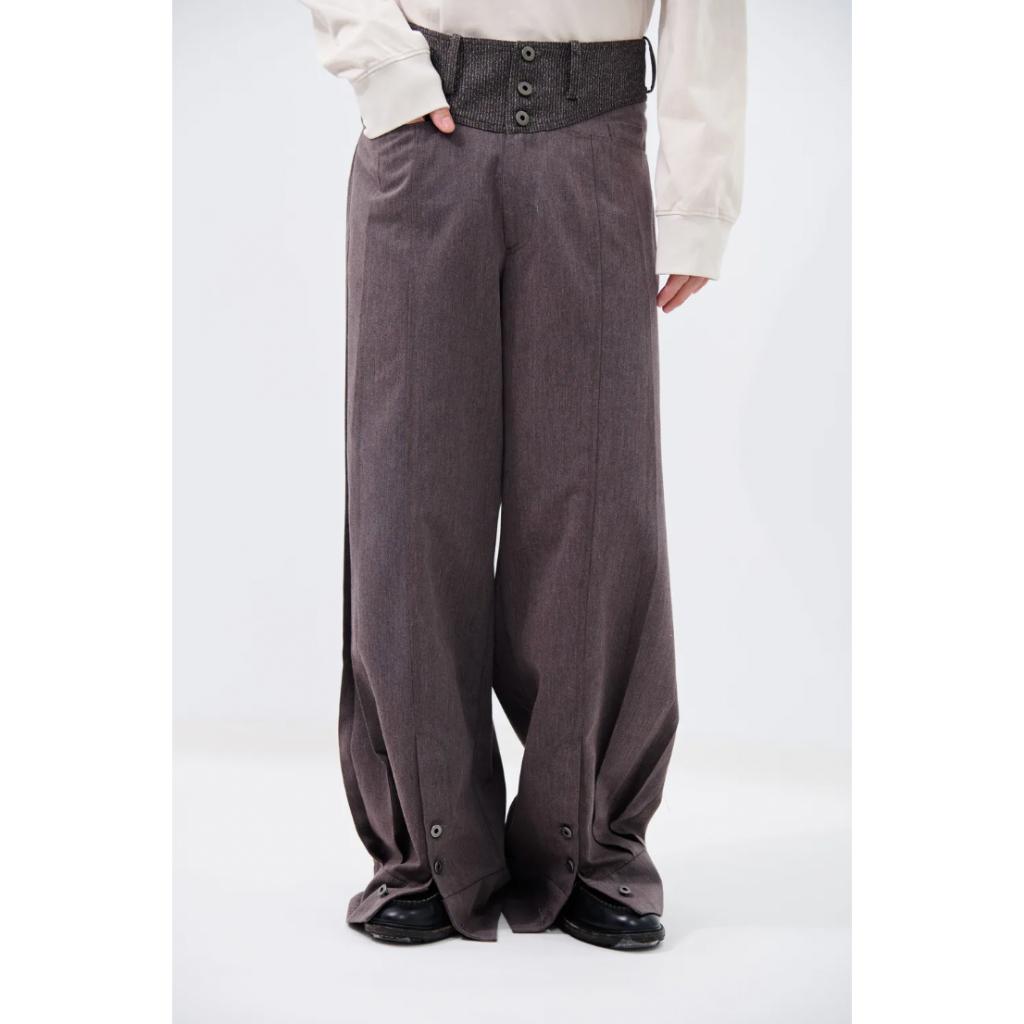 ASTER CUFF WIDE-LEG TROUSERS