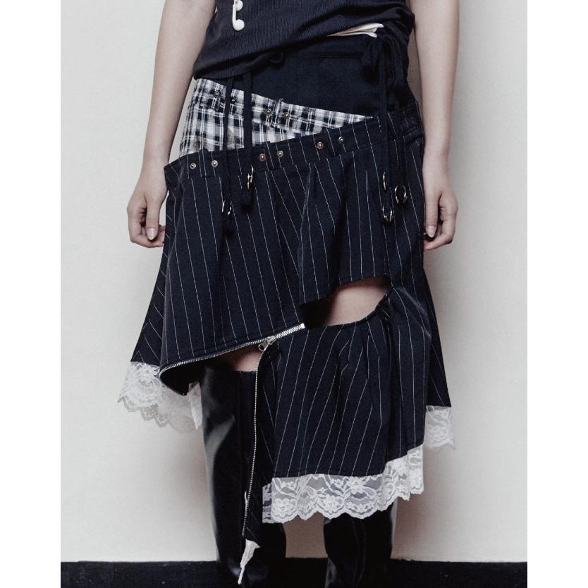 R U kidding 004 SKIRT - FRAYED BANQUET