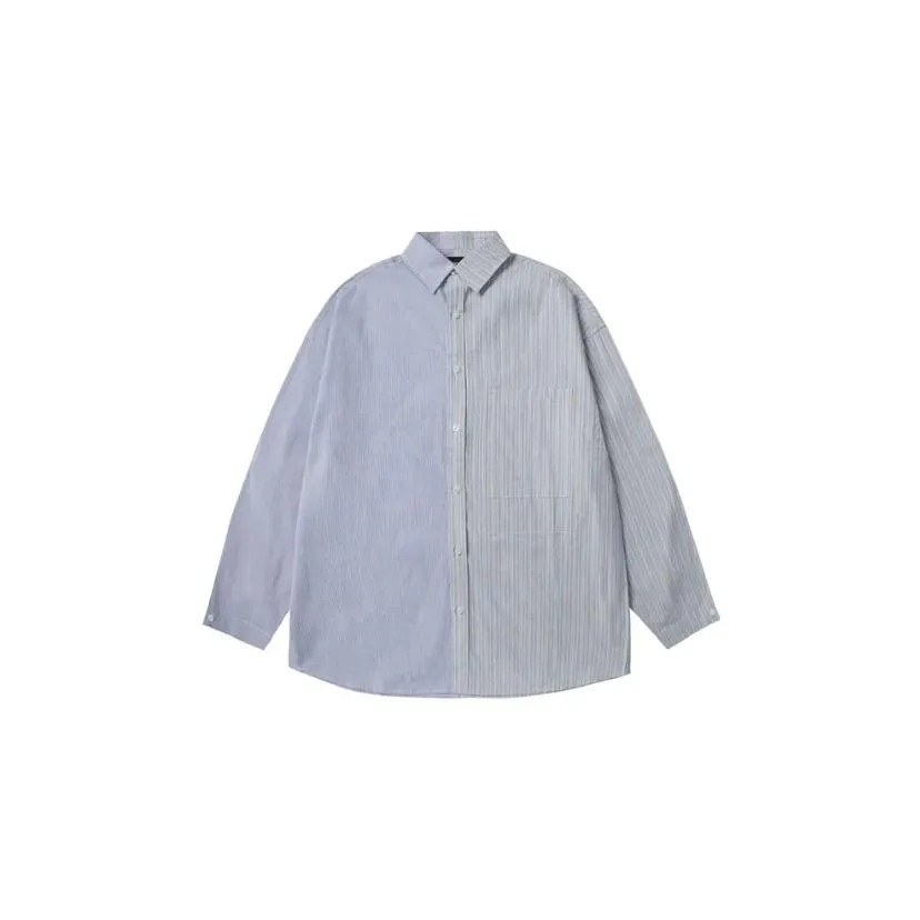 ESSENCEMADE PANELLED STRIPE SHIRT