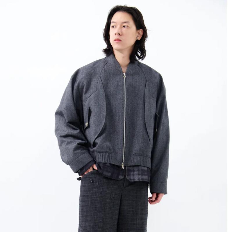 ASTER STAND COLLAR BOMBER JACKET