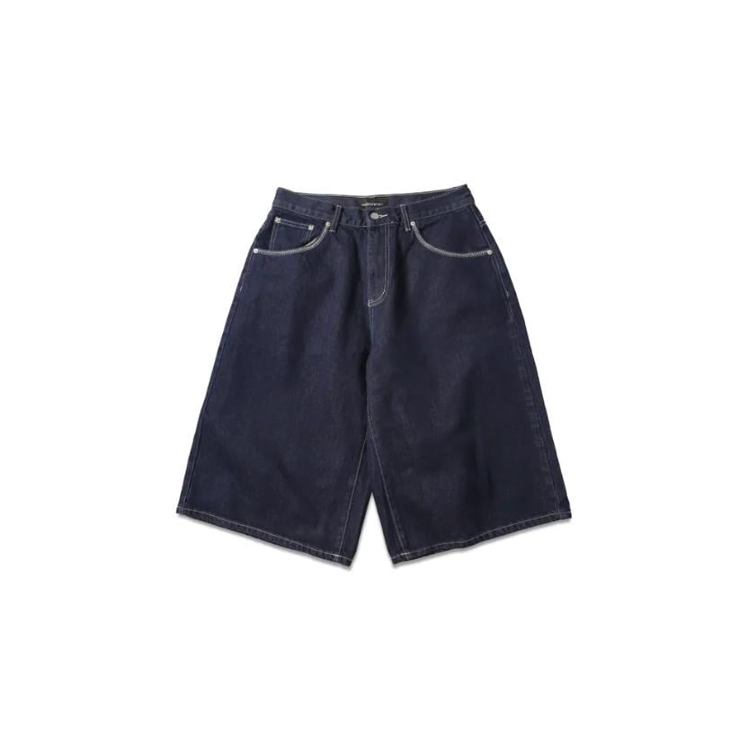 ESSENCEMADE RAW DENIM CAPRI PANTS