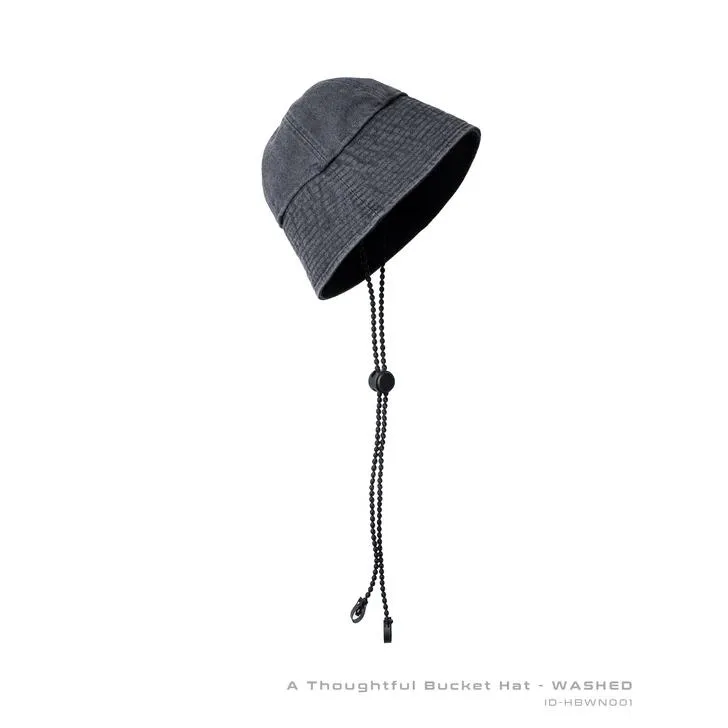 INCODER A Thoughtful Bucket Hat - WASHED
