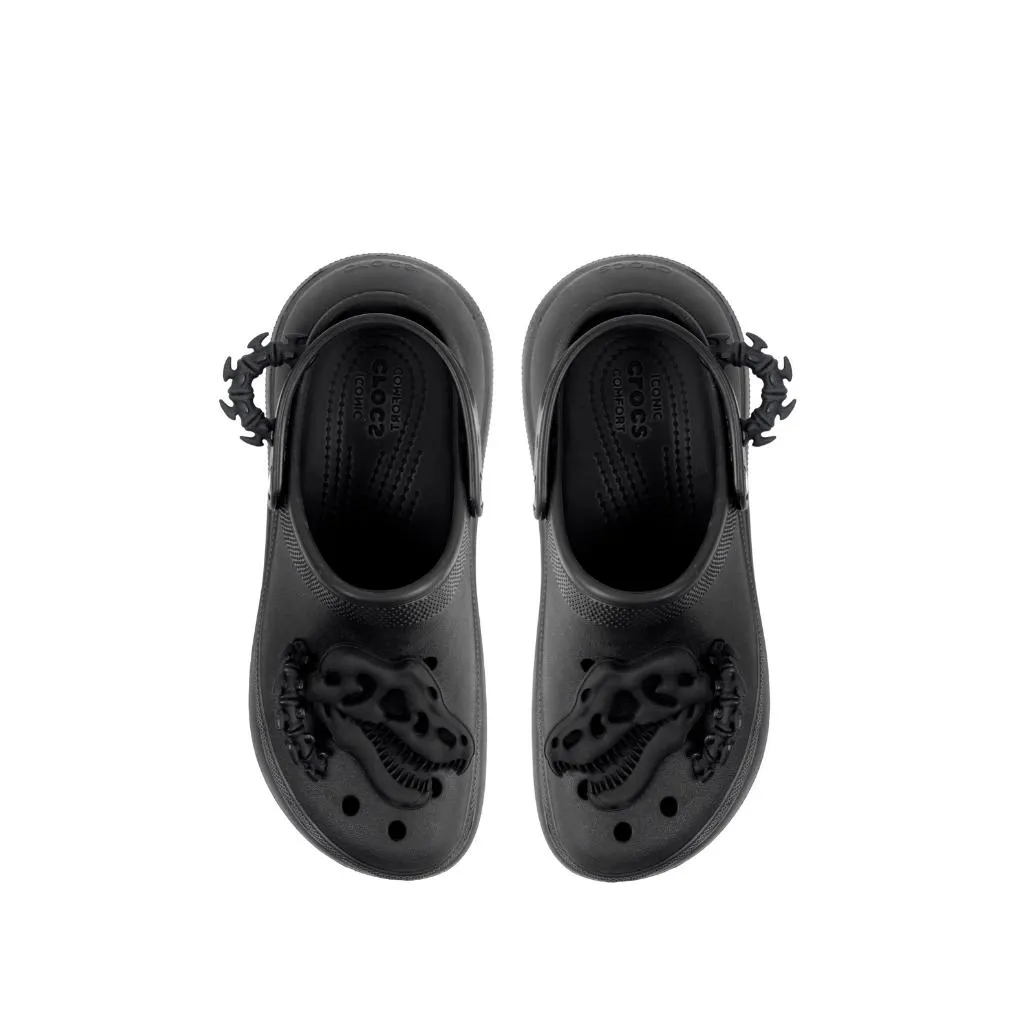 HAKKEI 白景 黑暴龍椎骨鞋扣- Crocs 適用 (一組一入) 洞洞鞋