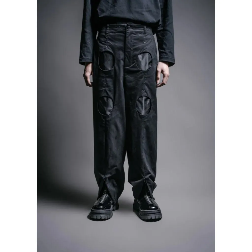 INCODER Four-eye carbon peached Pants
