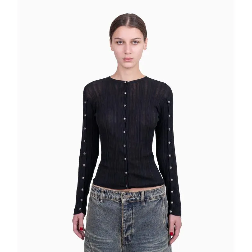PROTÉMOA Touch Black Cardigan