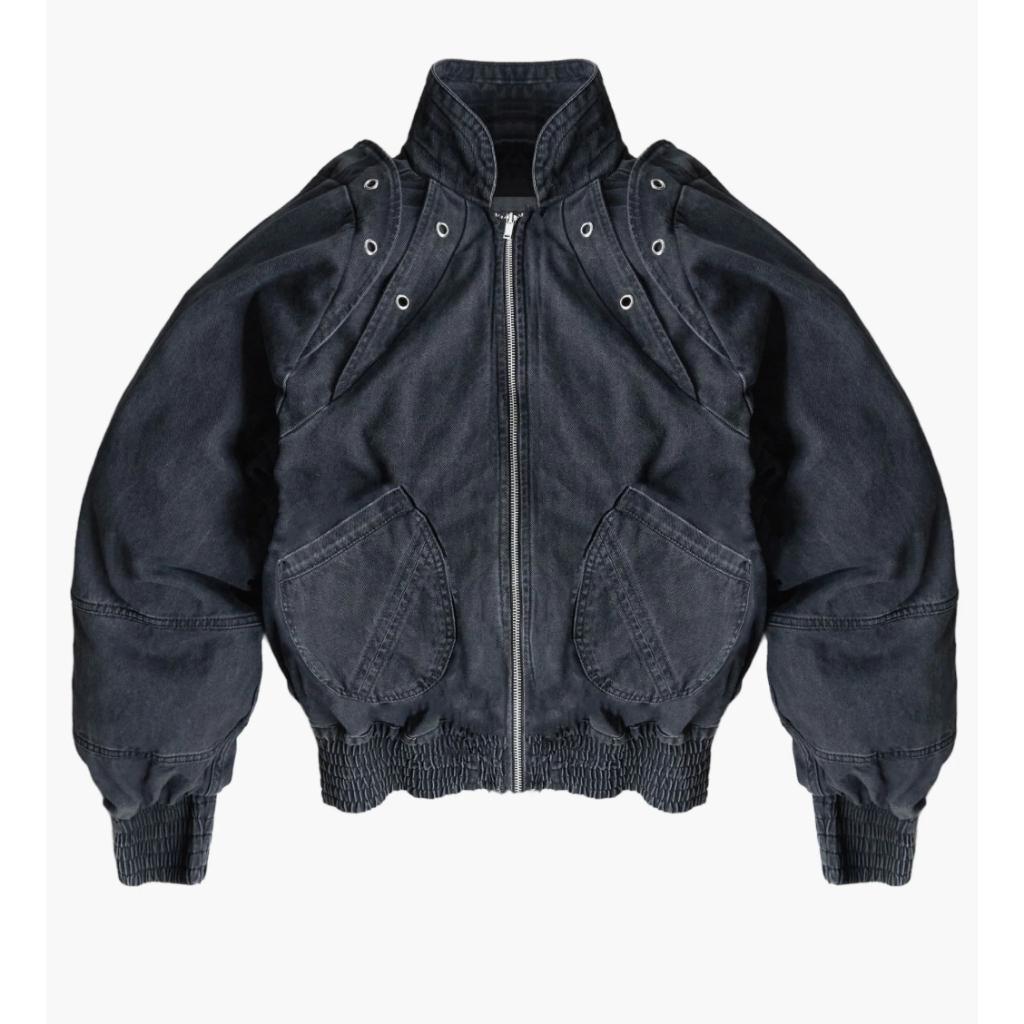 Kyoni Armor Bomber Jacket Black