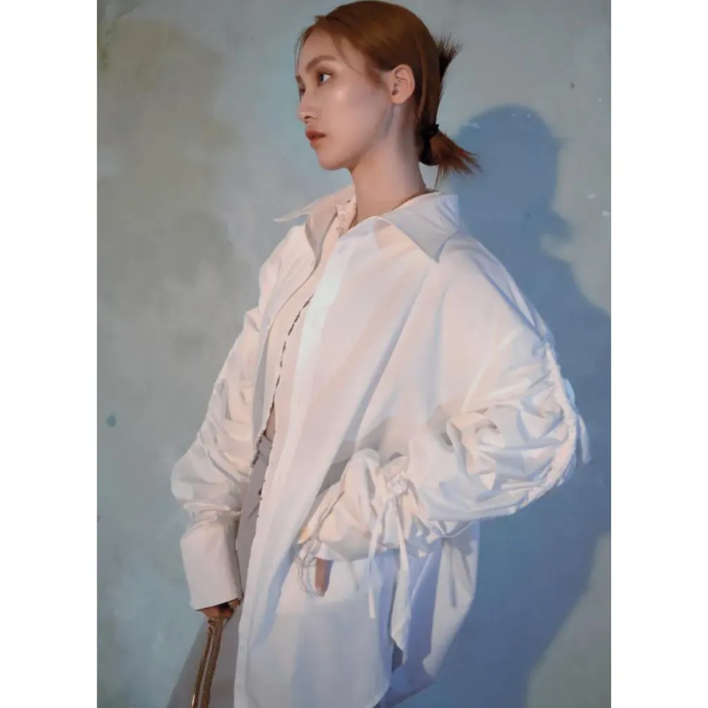 PIP GATHERED SHIRT