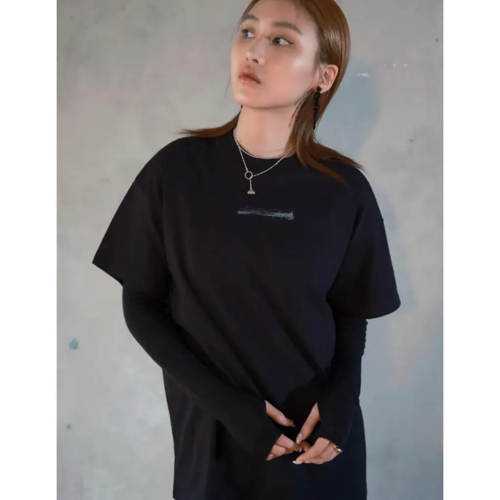 PIP "The Elephant Never Forgets" PRINTED T-SHIRT (BLACK)