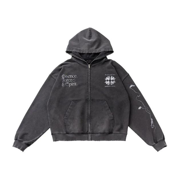 ESSENCE X HSU PHARMACY X AETHER3 BOXY GRAPHIC ZIP HOODIE