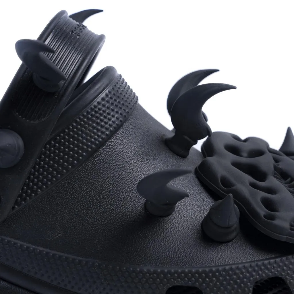 HAKKEI 白景 暴龍龍爪鞋扣 -黑 Crocs適用 (一組二入) 洞洞鞋