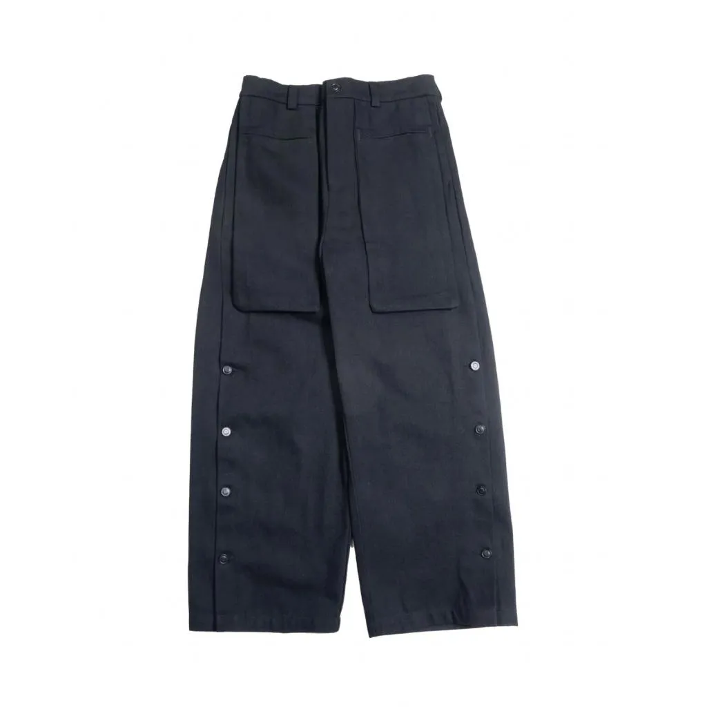 INCODER Double Breasted Denim Pants