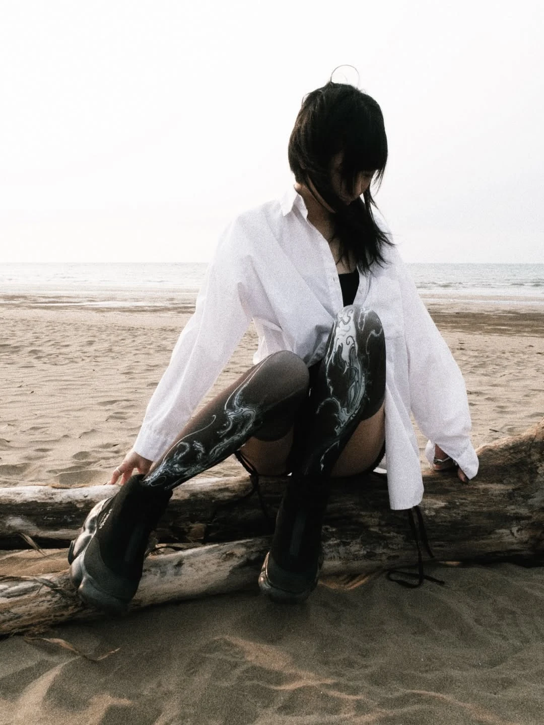 jonathantwtp Dragon Horse Thigh-high stockings
