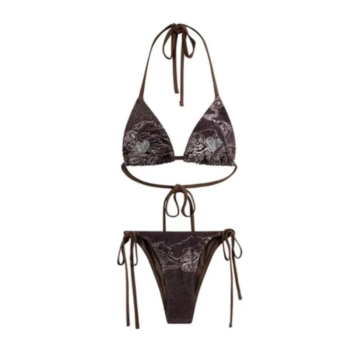 LUSIVE FALLEN BITCH GRAFFITI BIKINI