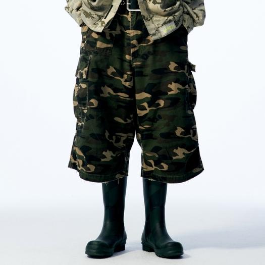 LUSIVE 口袋七分褲 Cargo Shorts Camo