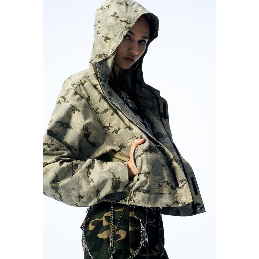 LUSIVE 連帽迷彩拉鏈夾克 Lusive Hooded Chill Out Jacket