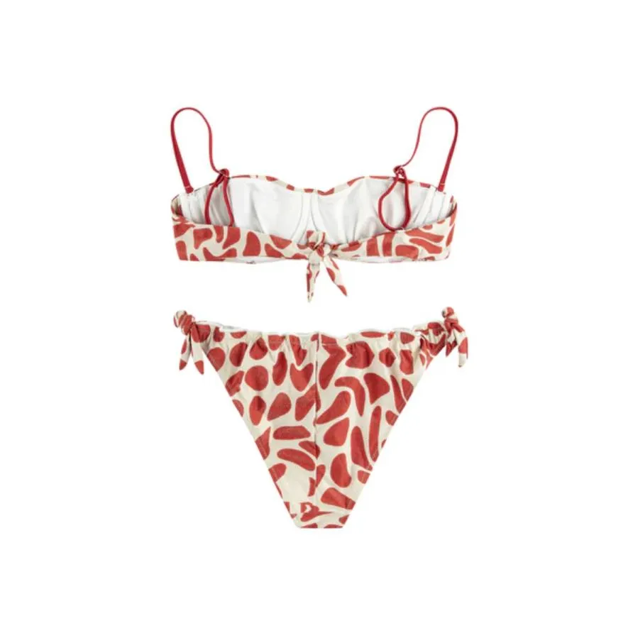 LUSIVE BLOOD PRINT DECONSTRUCTED BIKINI