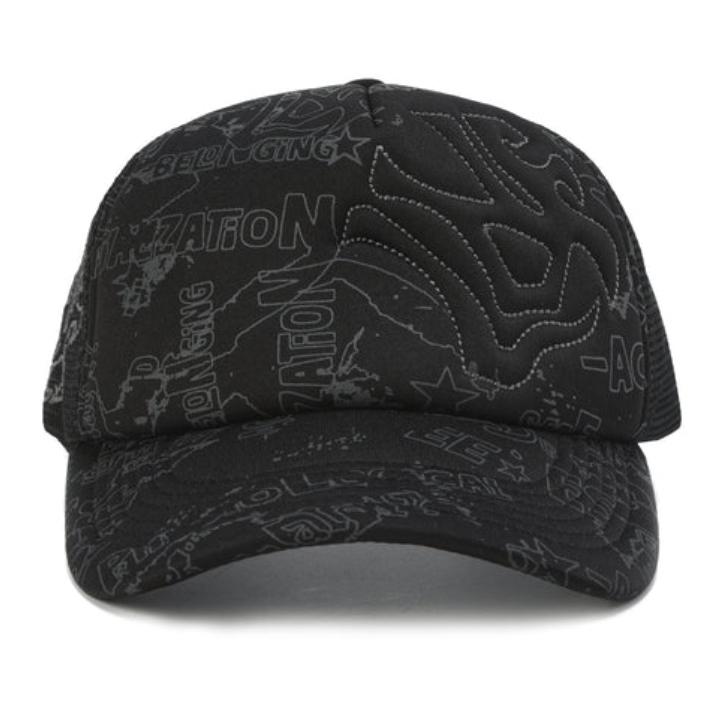 LUSIVE GRAFFITI CIPHER EMBROIDERED TRUCKER CAP