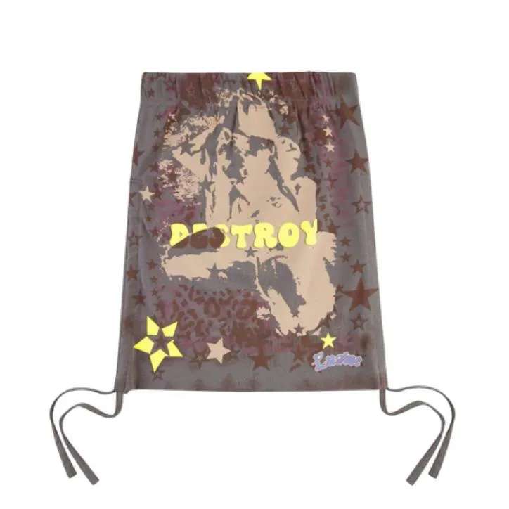 LUSIVE DESTROY Graffiti Star Top