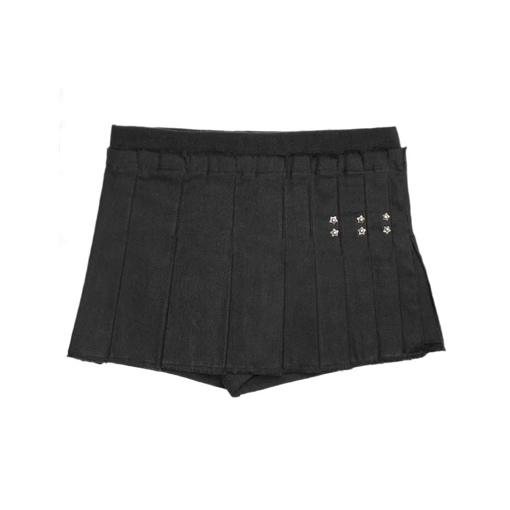 bonnae Star rivet pleated skort (Black)