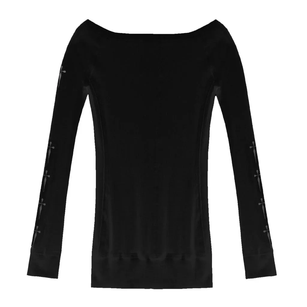 bonnae Off-shoulder mini dress (Black)