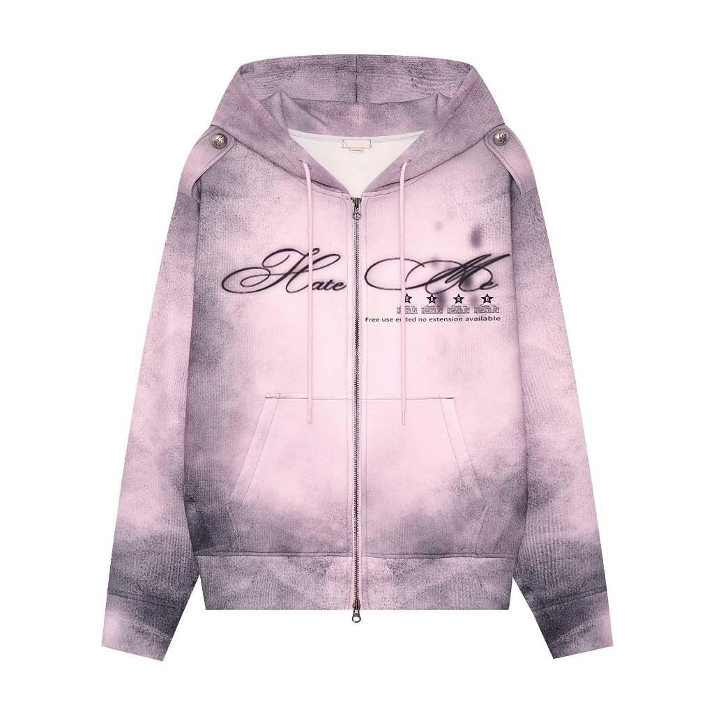 bonnae Dusty pink zip-up hoodie