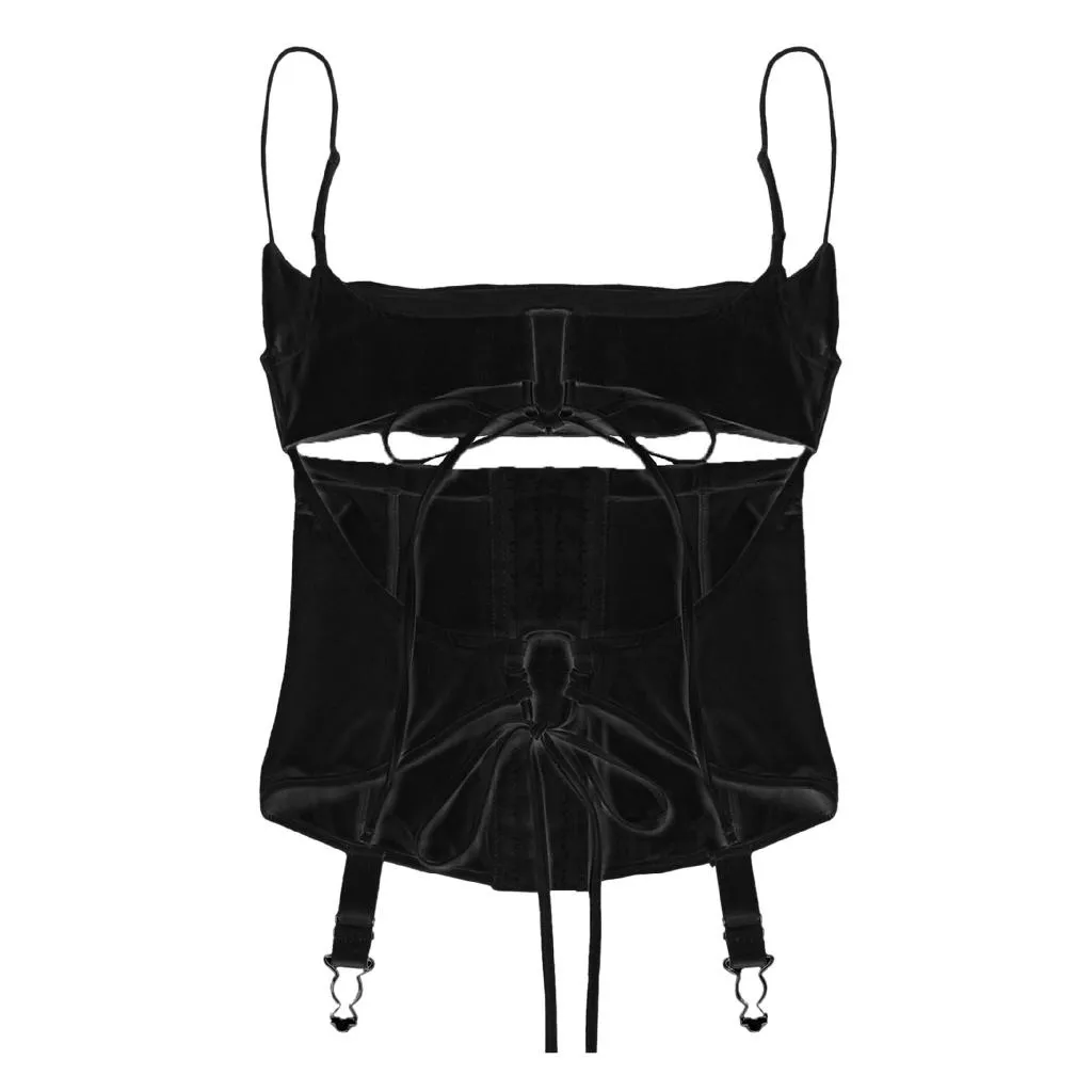 bonnae Lace-up corset top (Black)