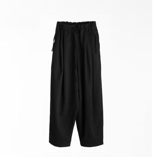 ALLENKO3 SHELL2.0_Double-Pleated Low-Crotch Trousers