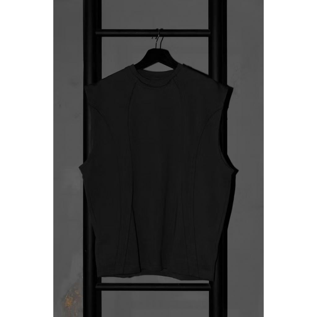 ALLENKO3 Dropped-Shoulder Deconstructed Panel Vest