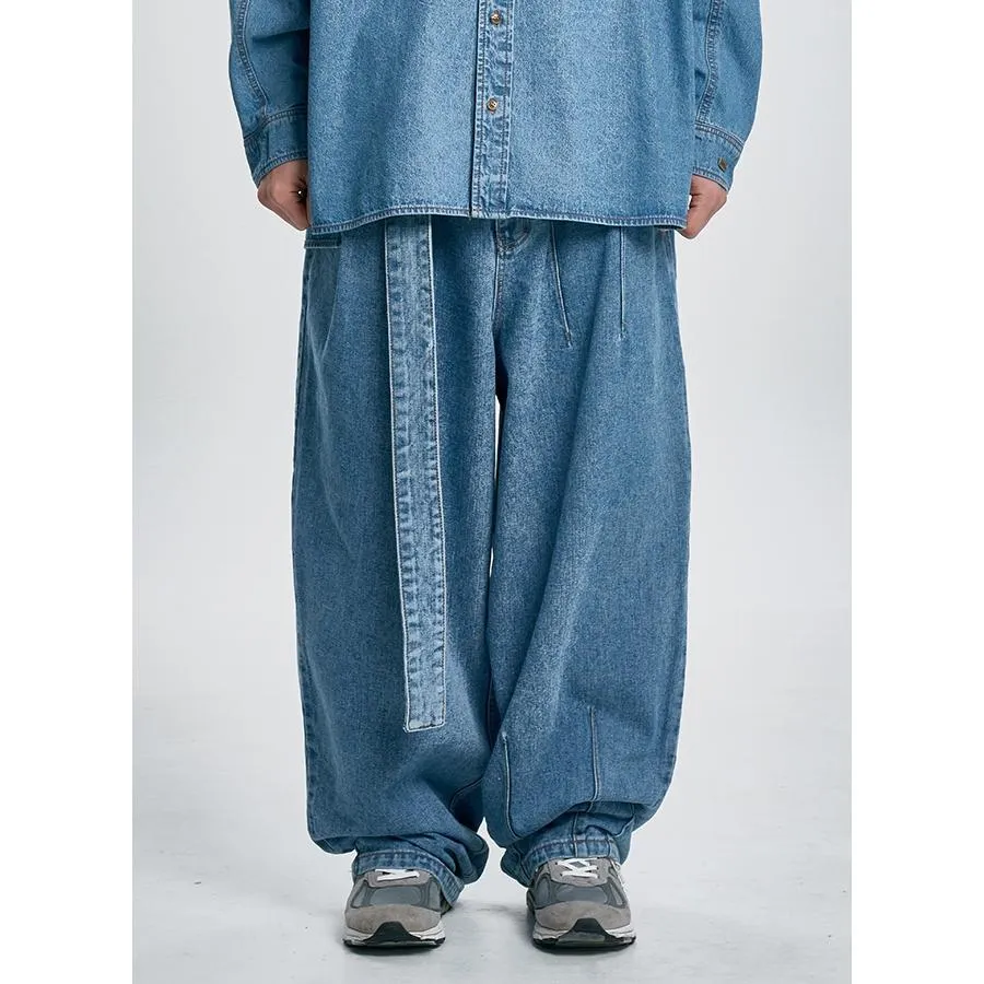 AJO AJOBYAJO Asymmetric Washed Denim Pants 24AW