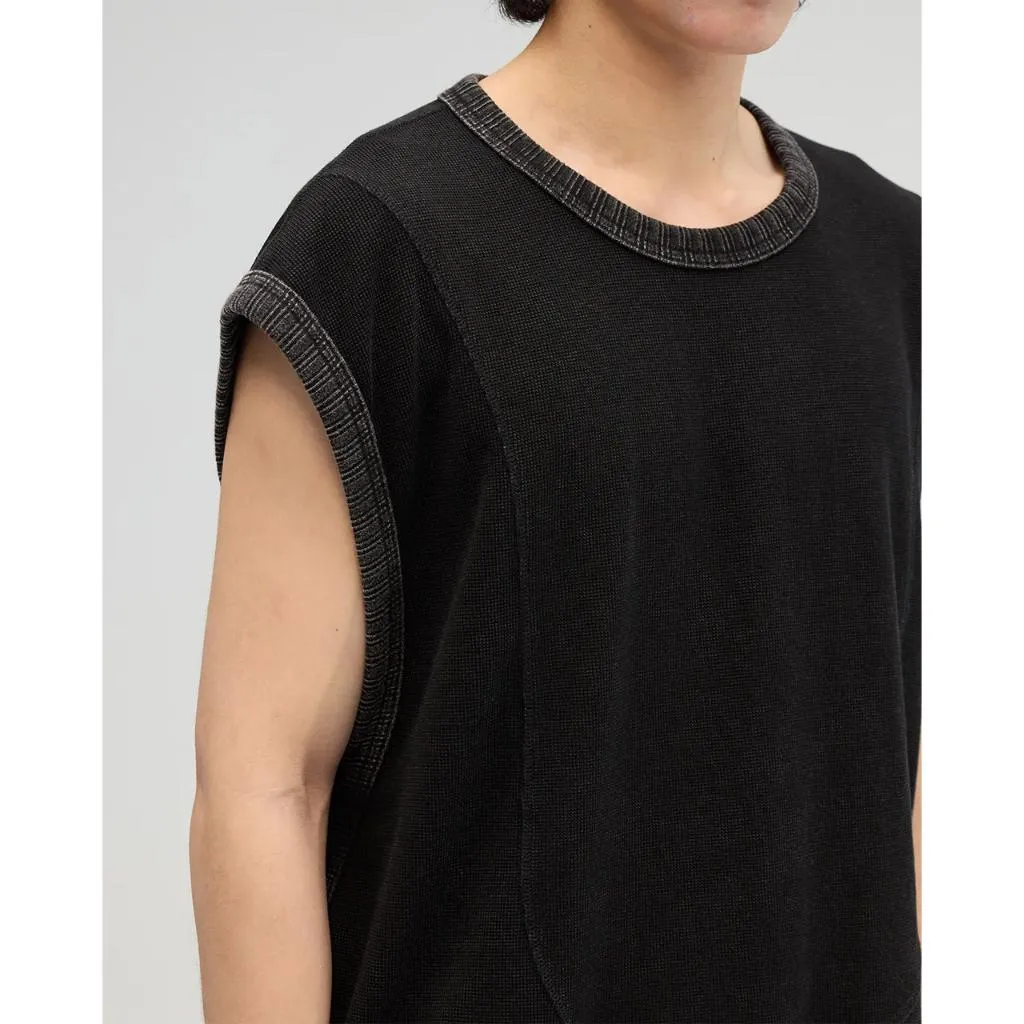 VACANT ES0177 Washed Waffle Vest