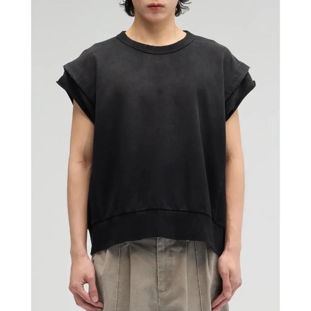 VACANT ES0178 Washed No-Sleeve Sweatshirt