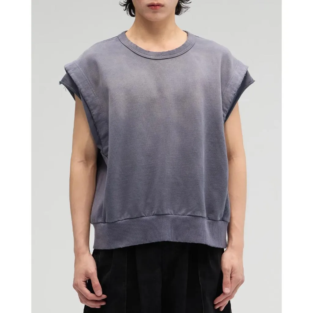 VACANT ES0178 Washed No-Sleeve Sweatshirt