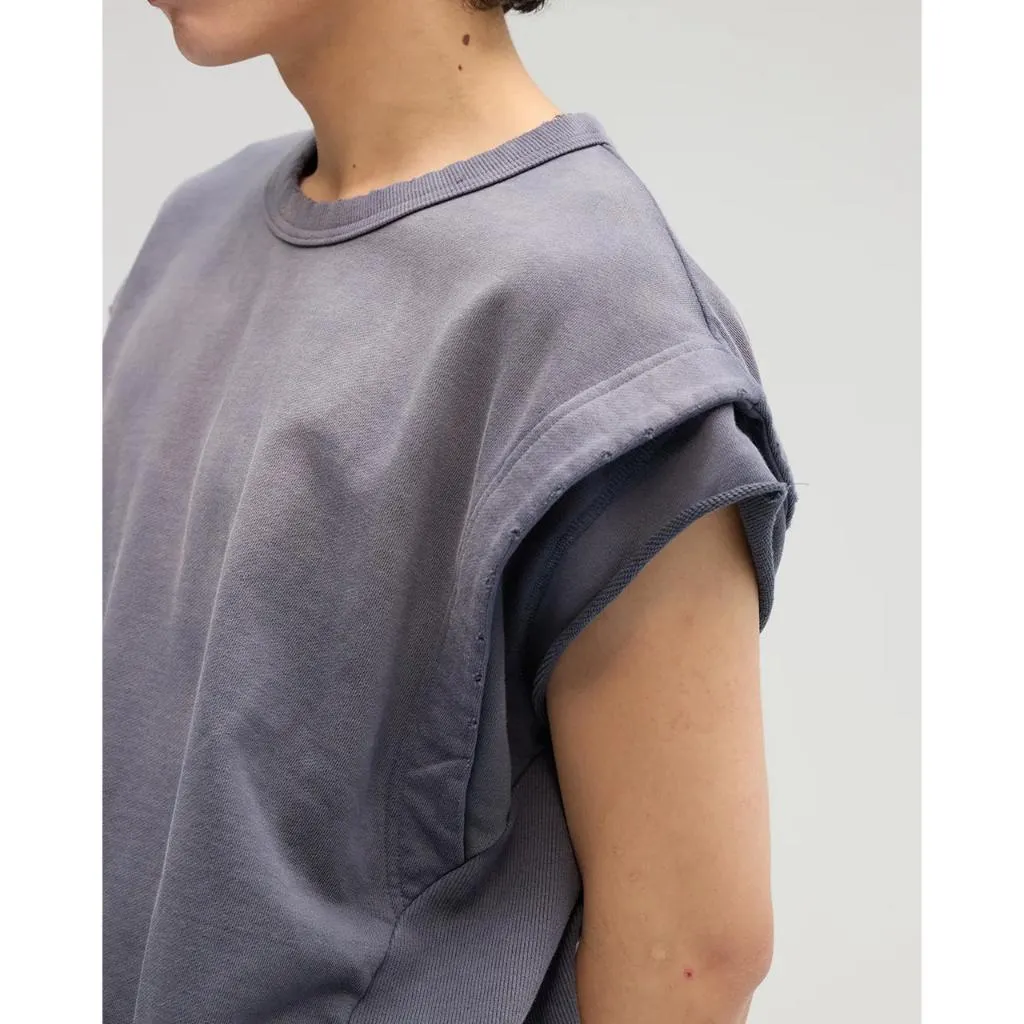 VACANT ES0178 Washed No-Sleeve Sweatshirt