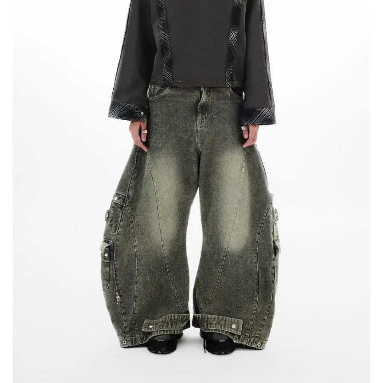 THE PRSN P Washed Denim Transformable Jeans