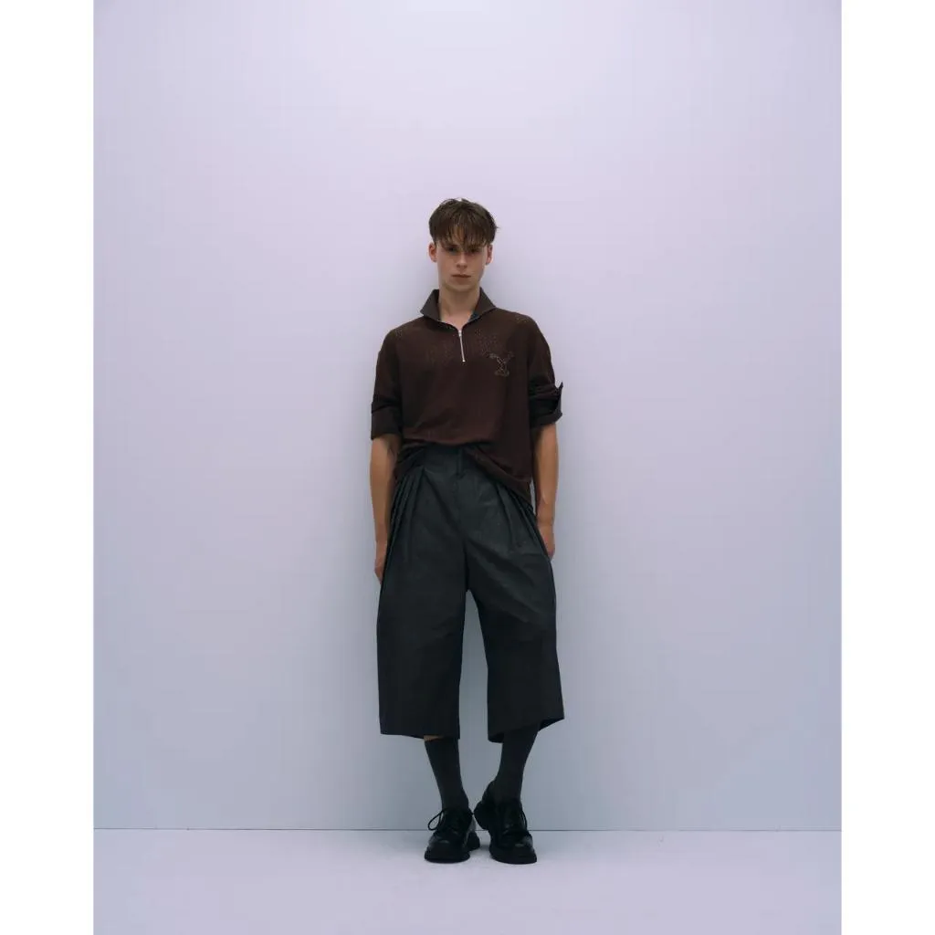 ASTER Zip-up Knit Shirt