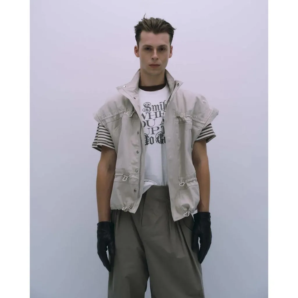 ASTER Oversized zip jacket vest