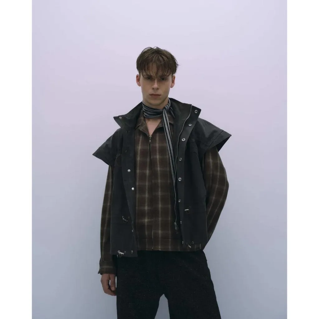 ASTER Oversized zip jacket vest